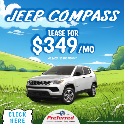 Lease Jeep Compass for $349 Per Month