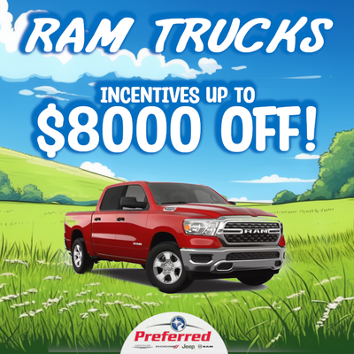 Up to $8000 Off Ram Trucks