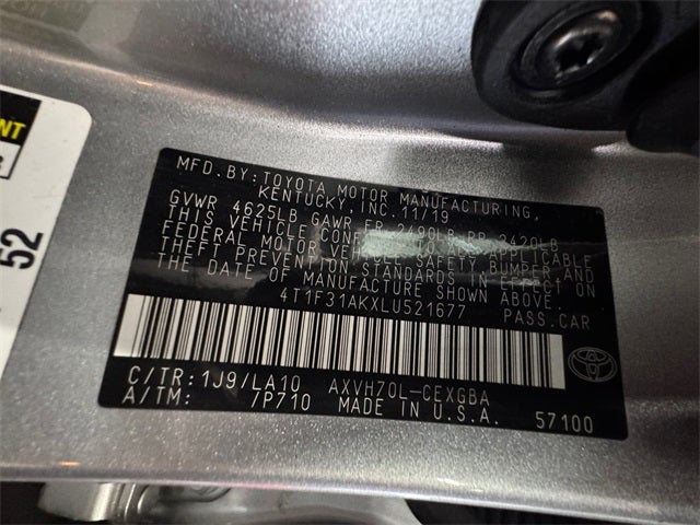 2020 Toyota Camry Hybrid XLE