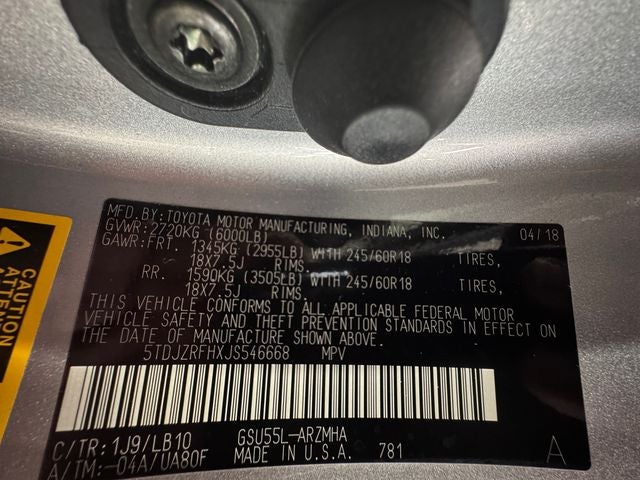 2018 Toyota Highlander XLE