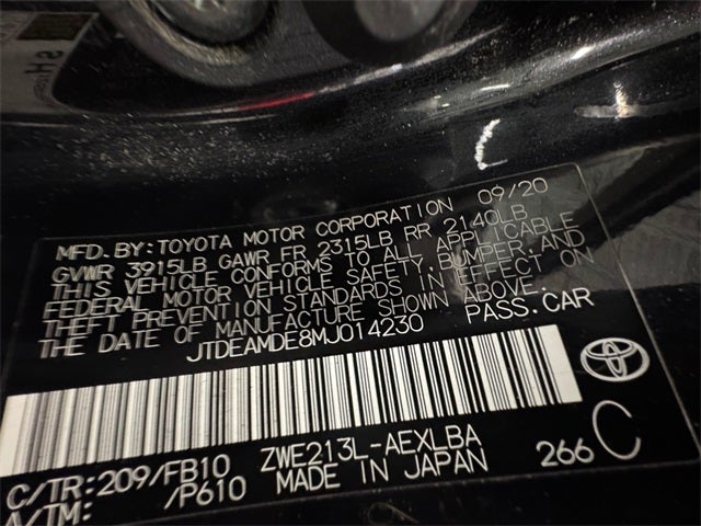 2021 Toyota Corolla Hybrid LE