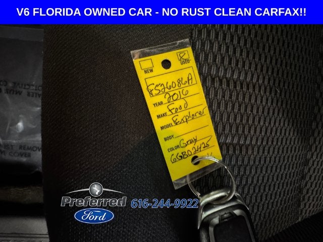 2016 Ford Explorer XLT 3.5 Liter V6 FWD