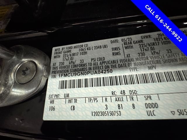 2023 Ford Escape Active 1.5 Liter EcoBoost AWD