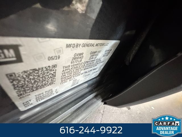 2019 Chevrolet Traverse LT 3.6 Liter V6 AWD 3rd Row Seating Cloth w/1LT