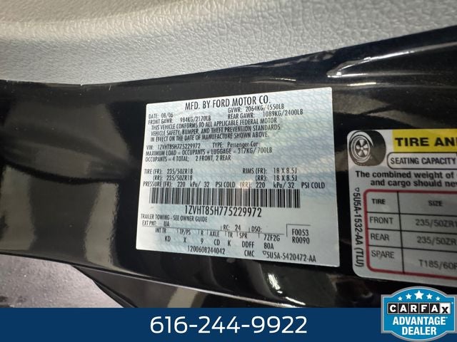 2007 Ford Mustang GT Premium 4.6 Liter V8 2D Convertible Manual Transmission