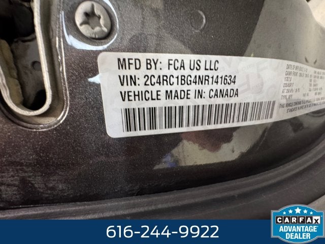 2022 Chrysler Pacifica Touring L 3.6 Liter V6 7 Passenger 3rd Row Seating