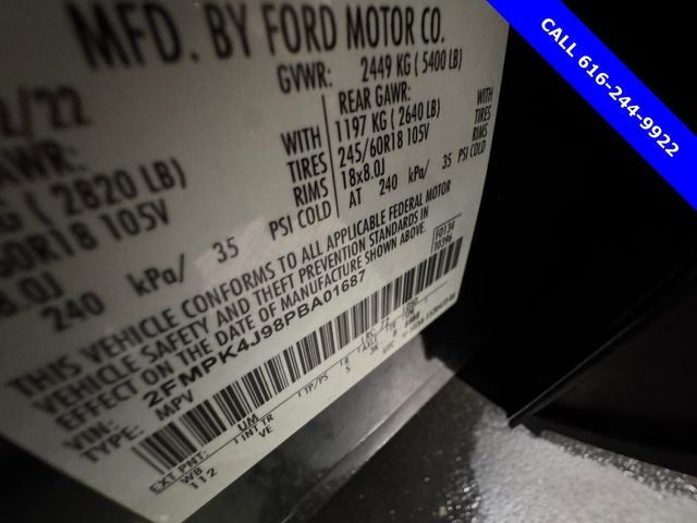 2023 Ford Edge SEL 2.0 Liter EcoBoost AWD Leather Seating