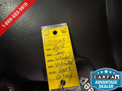 2018 Jeep Wrangler Unlimited Sport S 4x4