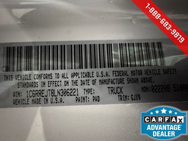 2020 RAM 1500 Laramie Crew Cab 4x2 5'7" Box