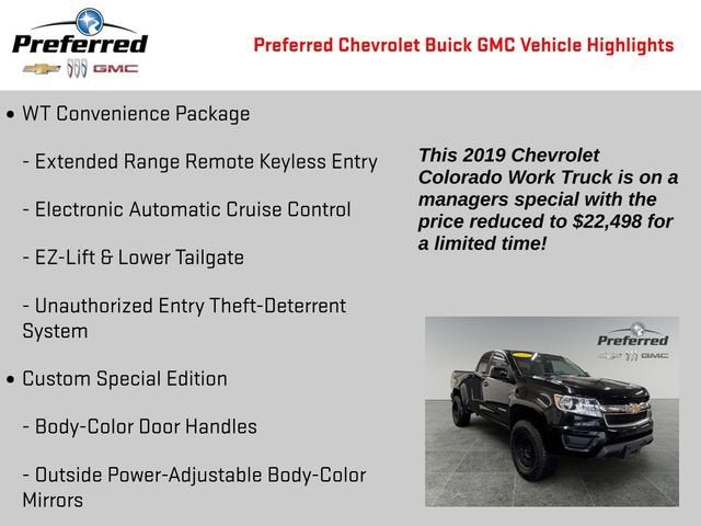 2019 Chevrolet Colorado 4WD Work Truck