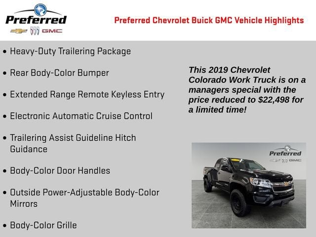 2019 Chevrolet Colorado 4WD Work Truck