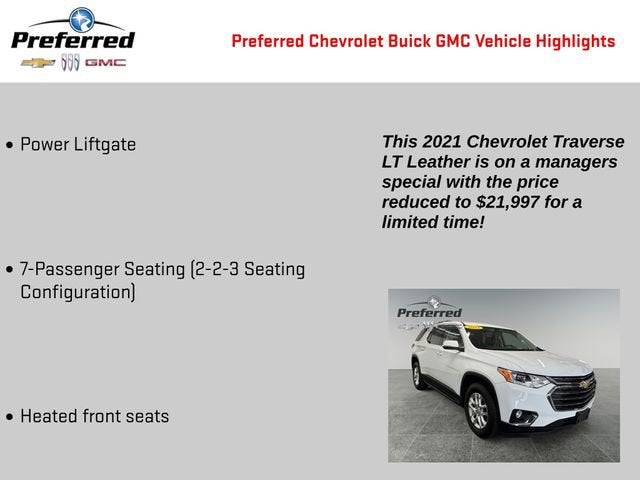 2021 Chevrolet Traverse LT Leather