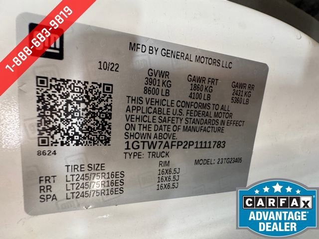 2023 GMC Savana Cargo 2500 Work Van