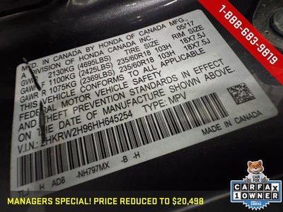 2017 Honda CR-V Touring