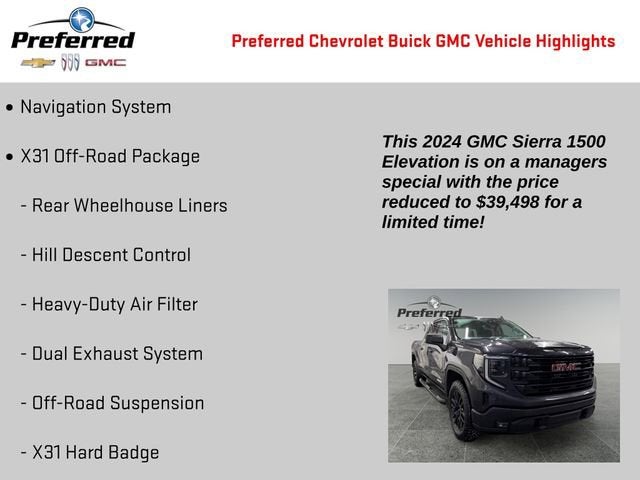 2024 GMC Sierra 1500 Elevation