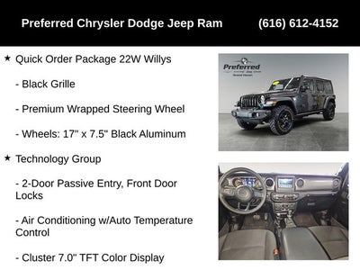 2023 Jeep Wrangler 4-Door Willys 4x4