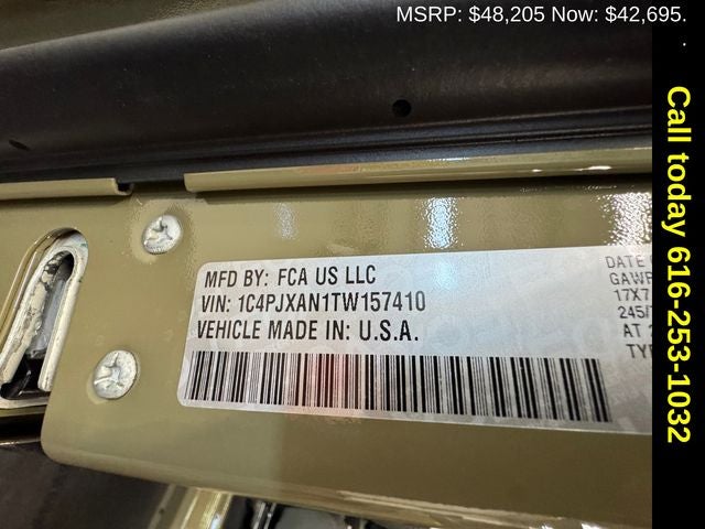 2026 Jeep Wrangler WRANGLER 2-DOOR SPORT S