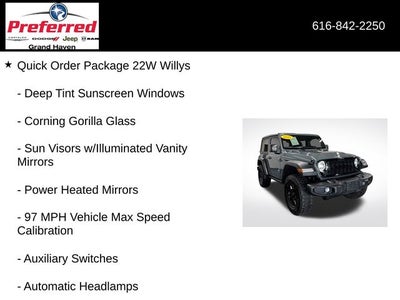 2025 Jeep Wrangler Willys 2.0 Liter 2D Automatic 4WD