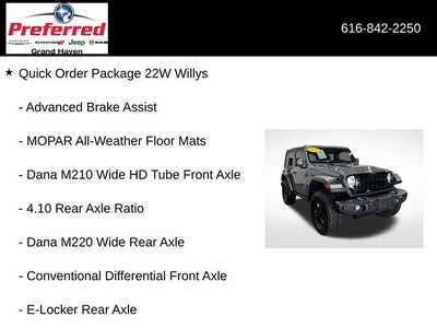 2025 Jeep Wrangler Willys 2.0 Liter 2D Automatic 4WD