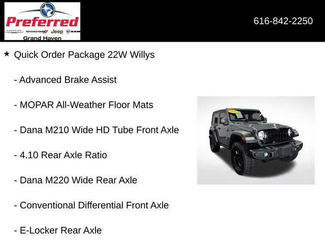 2025 Jeep Wrangler Willys 2.0 Liter 2D Automatic 4WD