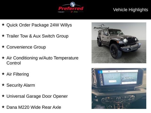 2026 Jeep Wrangler WRANGLER 4-DOOR WILLYS