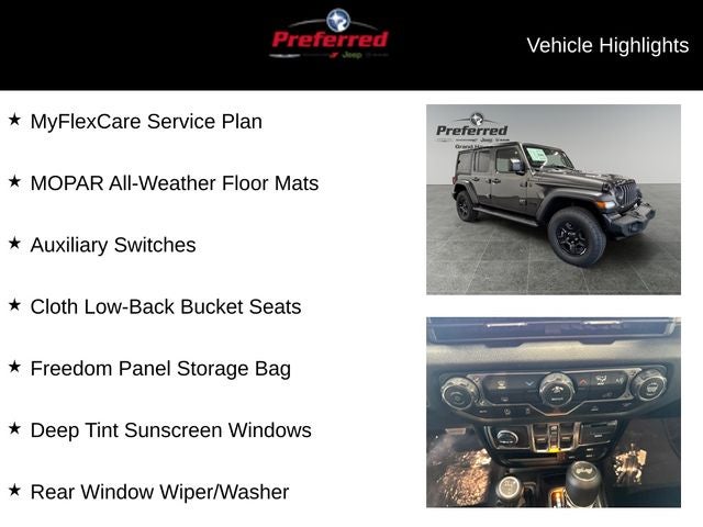 2026 Jeep Wrangler WRANGLER 4-DOOR SPORT