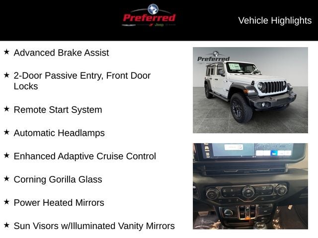 2026 Jeep Wrangler WRANGLER 4-DOOR SPORT S