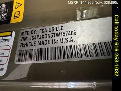 2026 Jeep Wrangler WRANGLER 4-DOOR SPORT