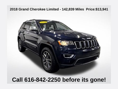 2018 Jeep Grand Cherokee Limited 3.6 Liter V6 4WD