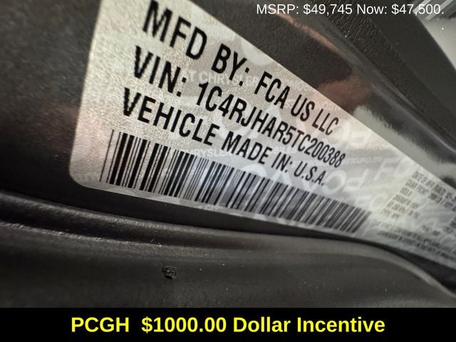 2026 Jeep Grand Cherokee GRAND CHEROKEE ALTITUDE 4X4