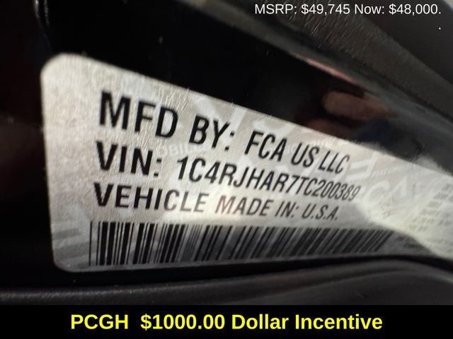 2026 Jeep Grand Cherokee GRAND CHEROKEE ALTITUDE 4X4