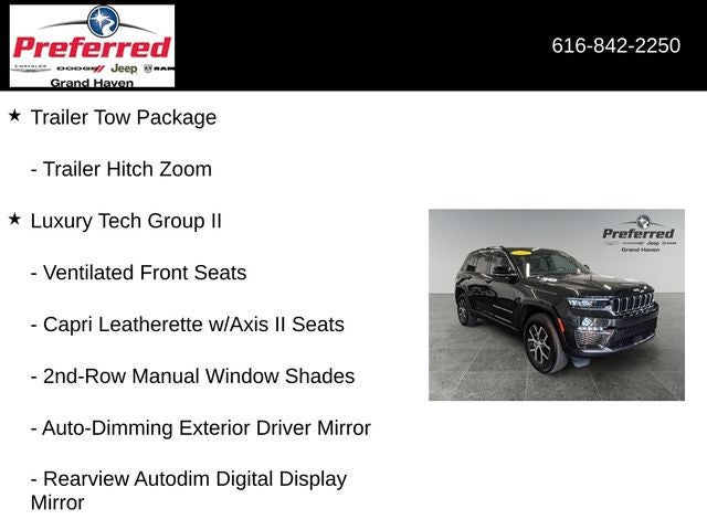 2024 Jeep Grand Cherokee Limited 3.6 Liter V6 4WD