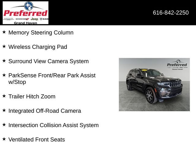 2024 Jeep Grand Cherokee Limited 3.6 Liter V6 4WD