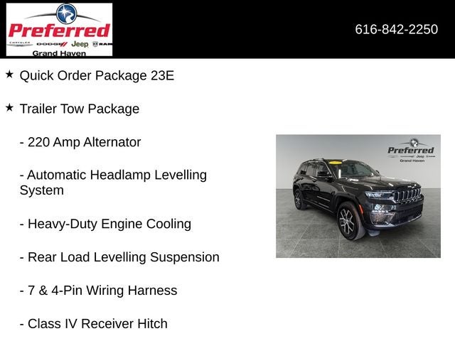 2024 Jeep Grand Cherokee Limited 3.6 Liter V6 4WD