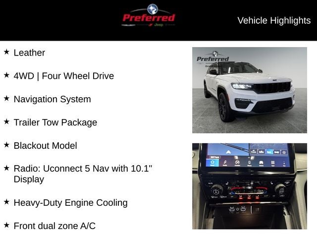 2025 Jeep Grand Cherokee GRAND CHEROKEE LIMITED 4X4