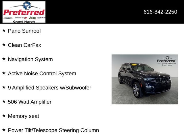 2024 Jeep Grand Cherokee Limited 3.6 Liter V6 4WD