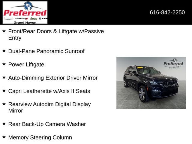 2024 Jeep Grand Cherokee Limited 3.6 Liter V6 4WD