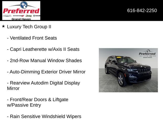 2024 Jeep Grand Cherokee Limited 3.6 Liter V6 4WD