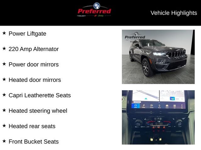 2025 Jeep Grand Cherokee GRAND CHEROKEE LIMITED 4X4