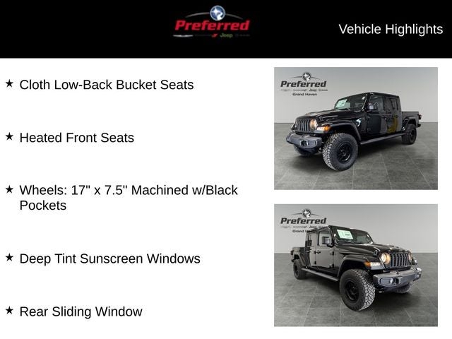 2025 Jeep Gladiator GLADIATOR SPORT S 4X4