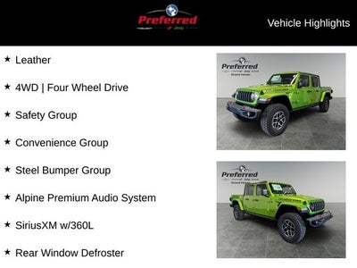 2025 Jeep Gladiator GLADIATOR RUBICON 4X4