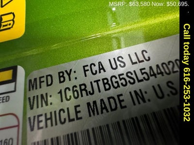 2025 Jeep Gladiator GLADIATOR RUBICON 4X4