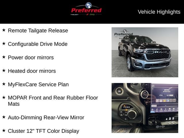 2026 RAM Ram 1500 RAM 1500 BIG HORN CREW CAB 4X4 5'7' BOX