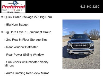 2022 RAM 1500 Big Horn Crew Cab 4x4 5'7' Box