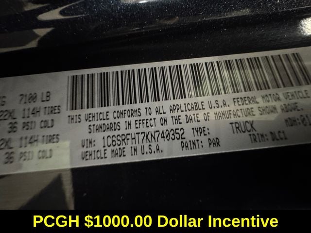 2019 RAM 1500 Limited Crew Cab 4x4 5'7' Box