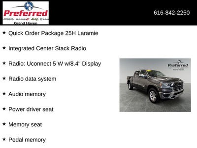 2022 RAM 1500 Laramie 5.7 Liter V8 Hemi Crew Cab 4WD
