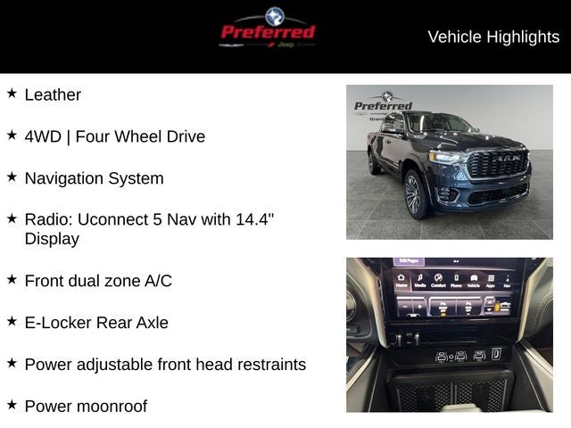 2026 RAM Ram 1500 RAM 1500 TUNGSTEN CREW CAB 4X4