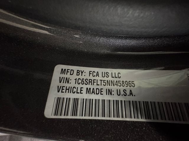 2022 RAM 1500 Rebel 5.7 Liter V8 Hemi Crew Cab 4WD