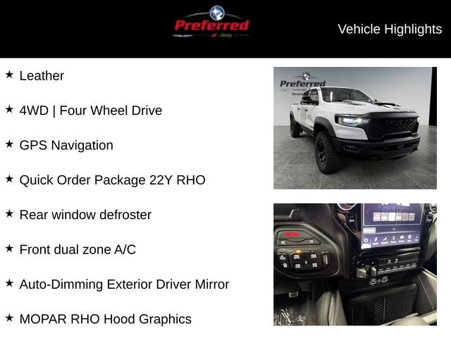 2026 RAM Ram 1500 RAM 1500 RHO CREW CAB 4X4 5'7' BOX