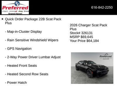 2026 Dodge Charger CHARGER SCAT PACK PLUS 4-DOOR AWD